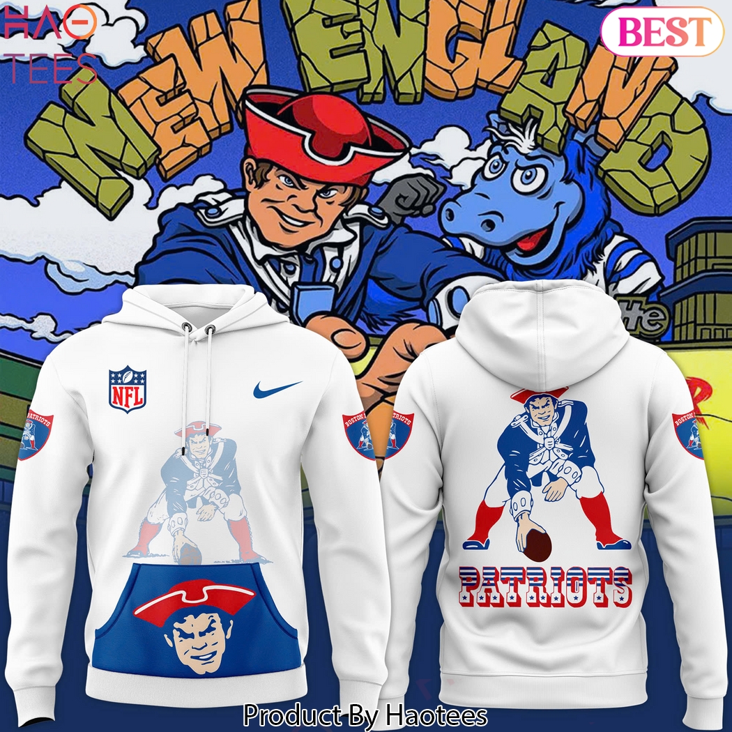 Throwback Threads New England Patriots Hoodie - White Throwback Threads New England Patriots Hoodie - White