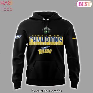 Toledo Rockets Football GameAbove Sports Bowl Champions Design Black Hoodie