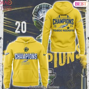 Toledo Rockets Football GameAbove Sports Bowl Champions Design Gold Hoodie