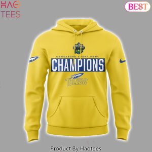 Toledo Rockets Football GameAbove Sports Bowl Champions Design Gold Hoodie