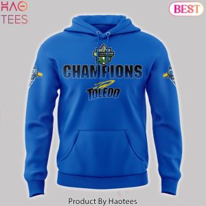 Toledo Rockets Football GameAbove Sports Bowl Champions Design Hoodie – Blue