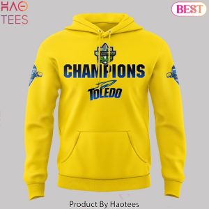 Toledo Rockets Football GameAbove Sports Bowl Champions Design Hoodie – Gold