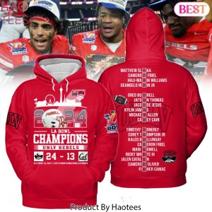UNLV Rebels 2024 LA Bowl Champions Football Design Hoodie
