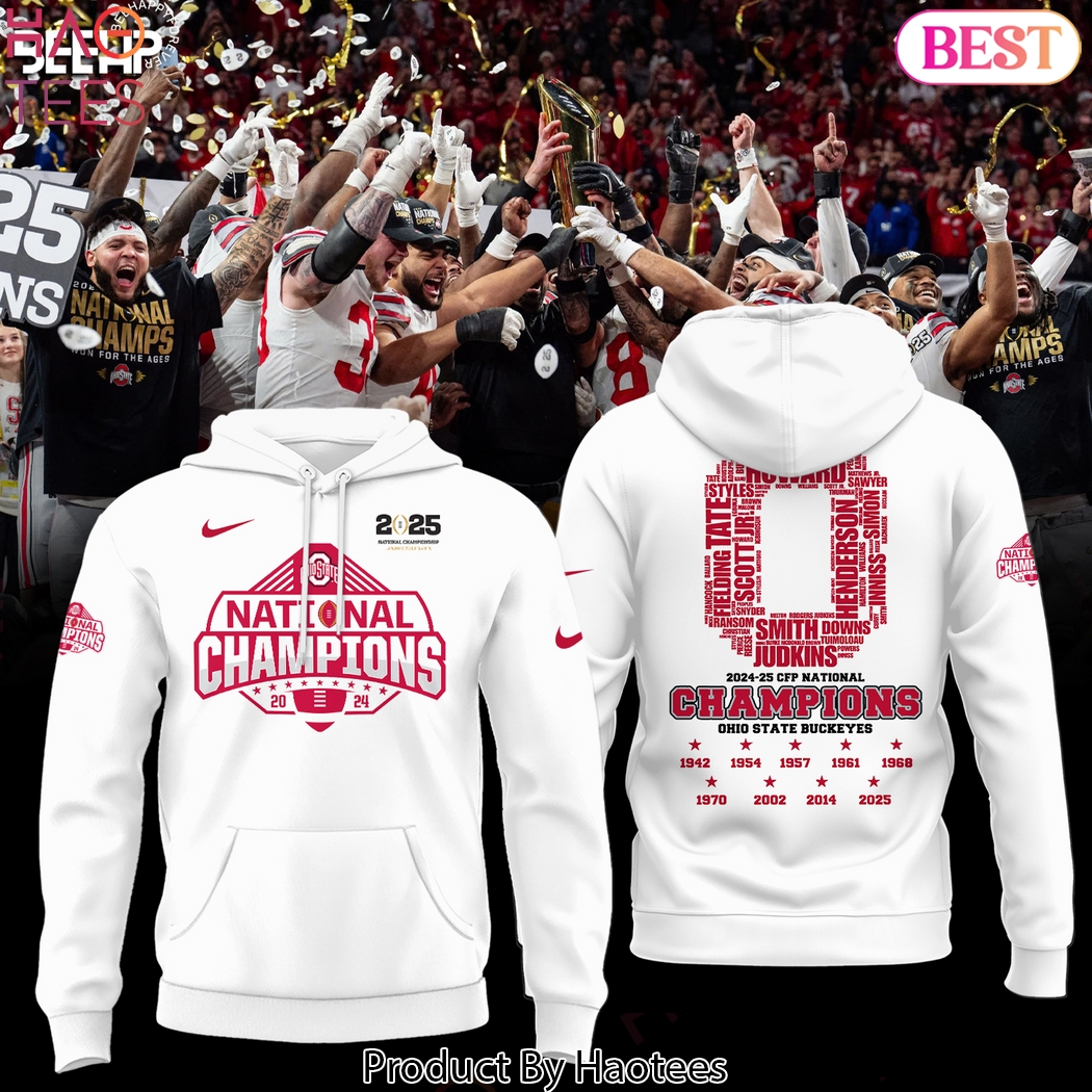2024-25 CFP National Champions Ohio State Buckeyes Design Hoodie 2024-25 CFP National Champions Ohio State Buckeyes Design Hoodie