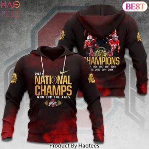 2024 National Champs Won For The Ages Ohio State Buckeyes Design Hoodie
