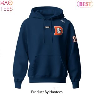 2025 Denver Broncos Football Deisgn Blue Design Hoodie