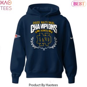2025 National Champions Notre Dame Fighting Irish Design Hoodie
