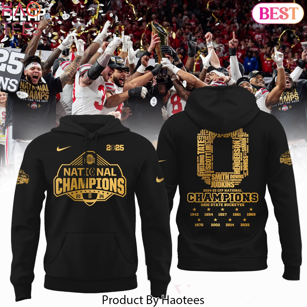 2025 National Champions Ohio State Buckeyes Design Hoodie 2025 National Champions Ohio State Buckeyes Design Hoodie