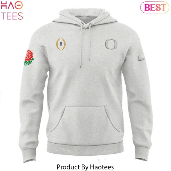 2025 Rose Bowl Oregon Ducks Design Hoodie – Grey