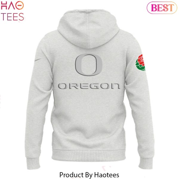 2025 Rose Bowl Oregon Ducks Design Hoodie – Grey