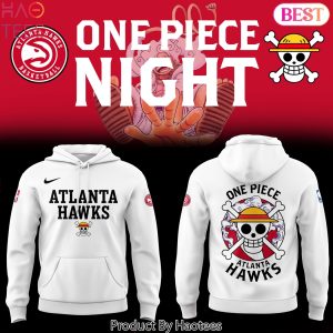 Atlanta Hawks Basketball x One Piece Night Design Hoodie