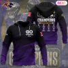 Back To Back 2024 AFC North Champs Baltimore Ravens Design  Hoodie