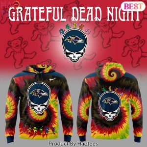 Baltimore Ravens x Grateful Dead Night Design Hoodie