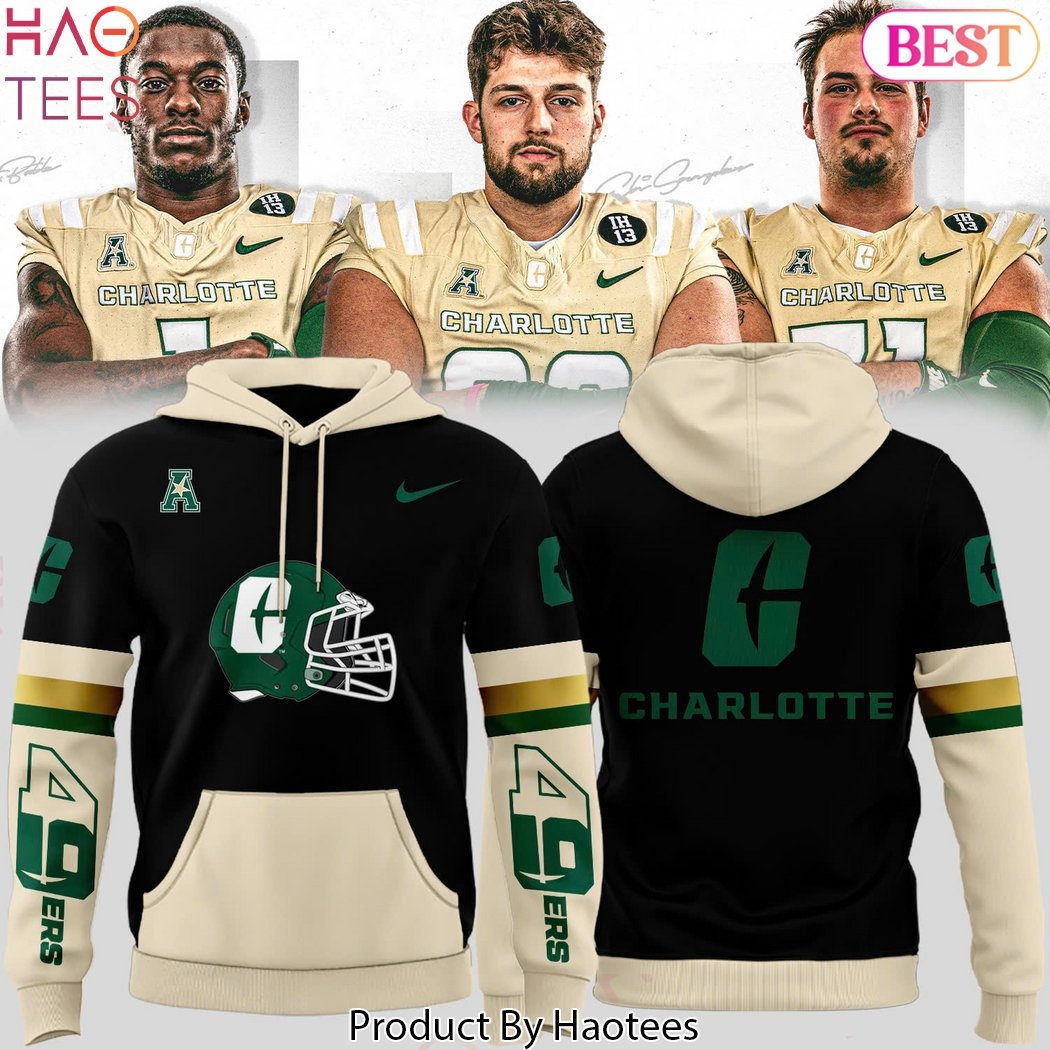 Charlotte 49ers Football Logo Design Design Hoodie Charlotte 49ers Football Logo Design Design Hoodie