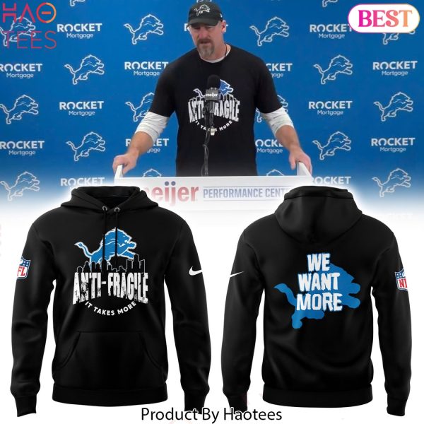 Detroit Lions We Want More Special Hoodie – Black