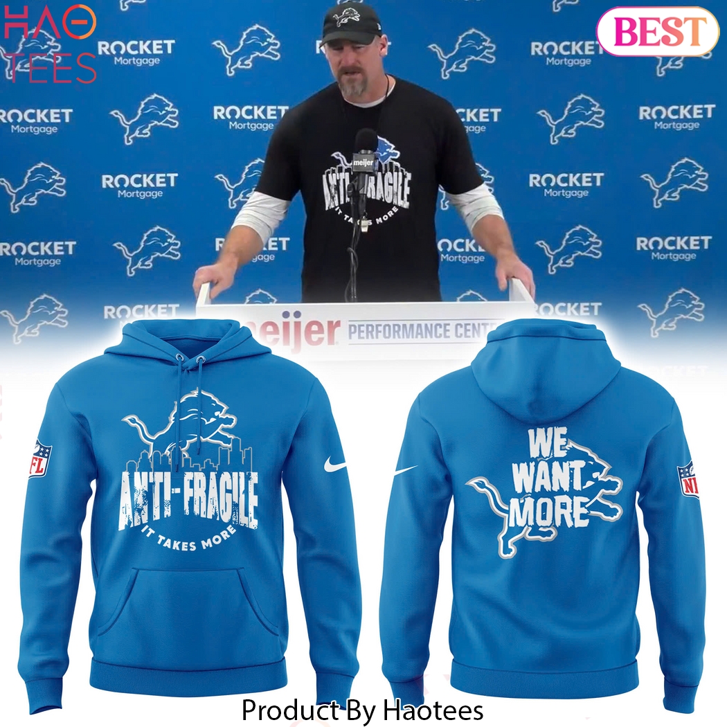 Detroit Lions We Want More Special Hoodie - Blue Detroit Lions We Want More Special Hoodie - Blue