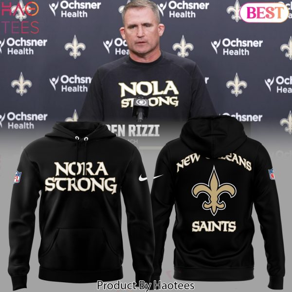 Nola Strong New Orleans Saints Design Hoodie – Black