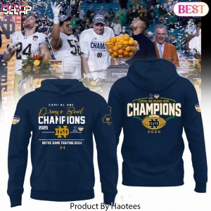 Notre Dame Fighting Irish Football Orange Bowl Champions Hoodie – Blue