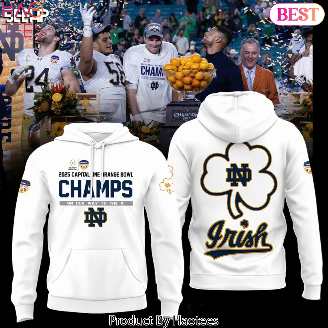 Notre Dame Fighting Irish Orange Bowl Champions Design Hoodie Notre Dame Fighting Irish Orange Bowl Champions Design Hoodie