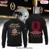 Ohio State Buckeyes 2024-25 CFP National Champion Design Hoodie – White Ohio State Buckeyes 2024-25 CFP National Champion Design Hoodie – White