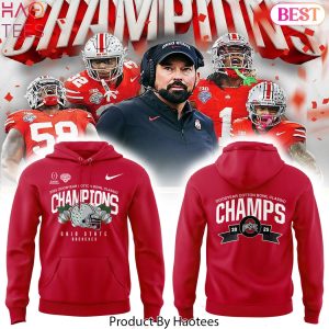 Ohio State Buckeyes 2025 Goodyear Cotton Bowl Classic Champions Design Hoodie