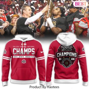 Ohio State Buckeyes College Football 2024 -2025 National Champions Design Hoodie