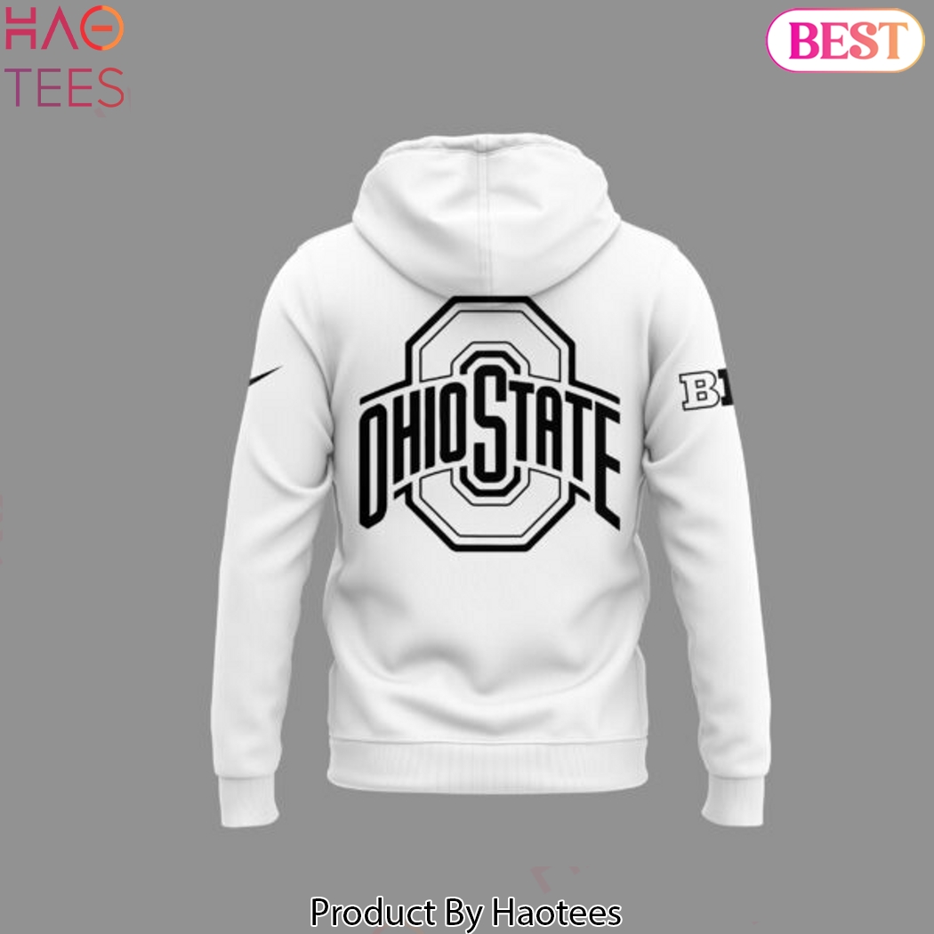 Ohio State Buckeyes Football Follow Jesus Design Hoodie - White Ohio State Buckeyes Football Follow Jesus Design Hoodie - White