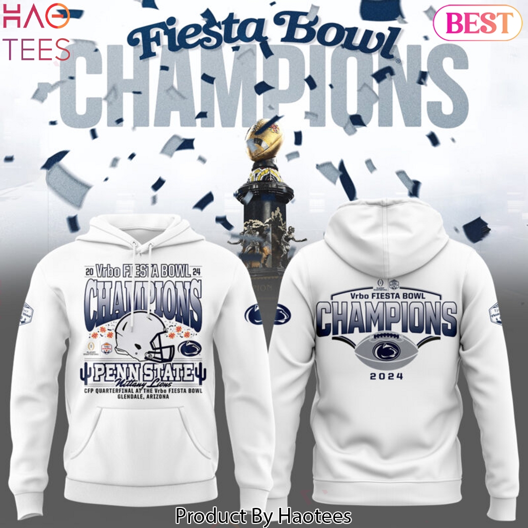 Penn State Nittany Lions Fiesta Bowl Champions Hoodie - White Penn State Nittany Lions Fiesta Bowl Champions Hoodie - White