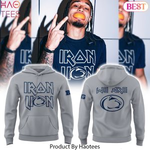 Penn State Nittany Lions Football Iron Lion Design Hoodie