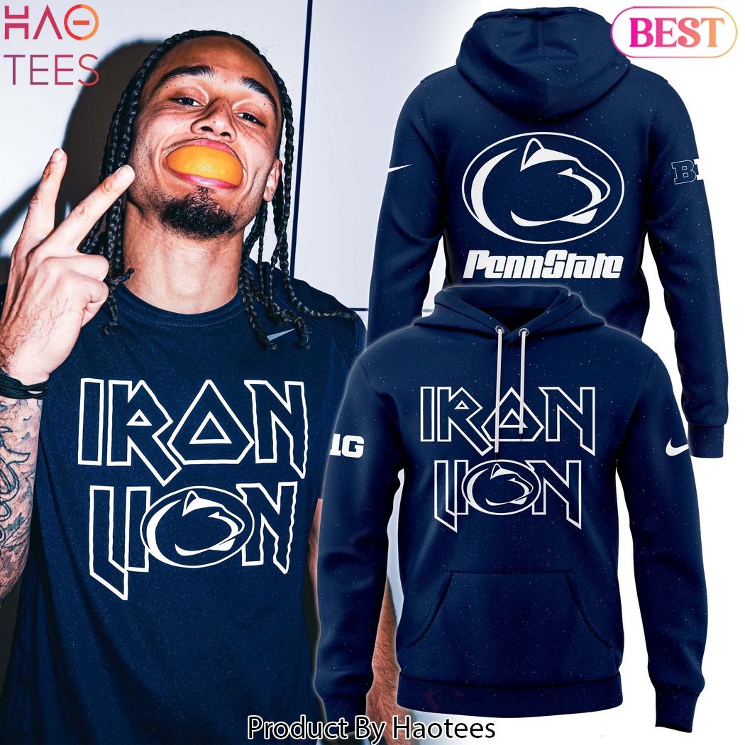 Penn State Nittany Lions Iron Lion Design Hoodie Penn State Nittany Lions Iron Lion Design Hoodie