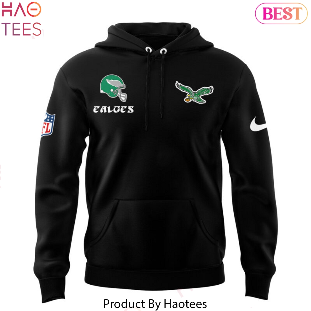 Philadelphia Eagles Bring It Black Design Hoodie - Black Philadelphia Eagles Bring It Black Design Hoodie - Black
