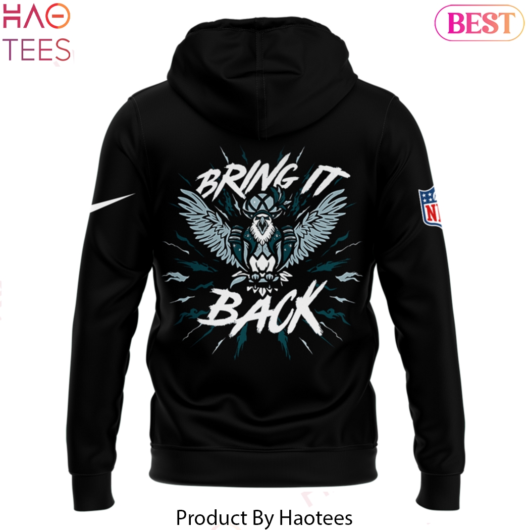 Philadelphia Eagles Bring It Black Design Hoodie - Black Philadelphia Eagles Bring It Black Design Hoodie - Black