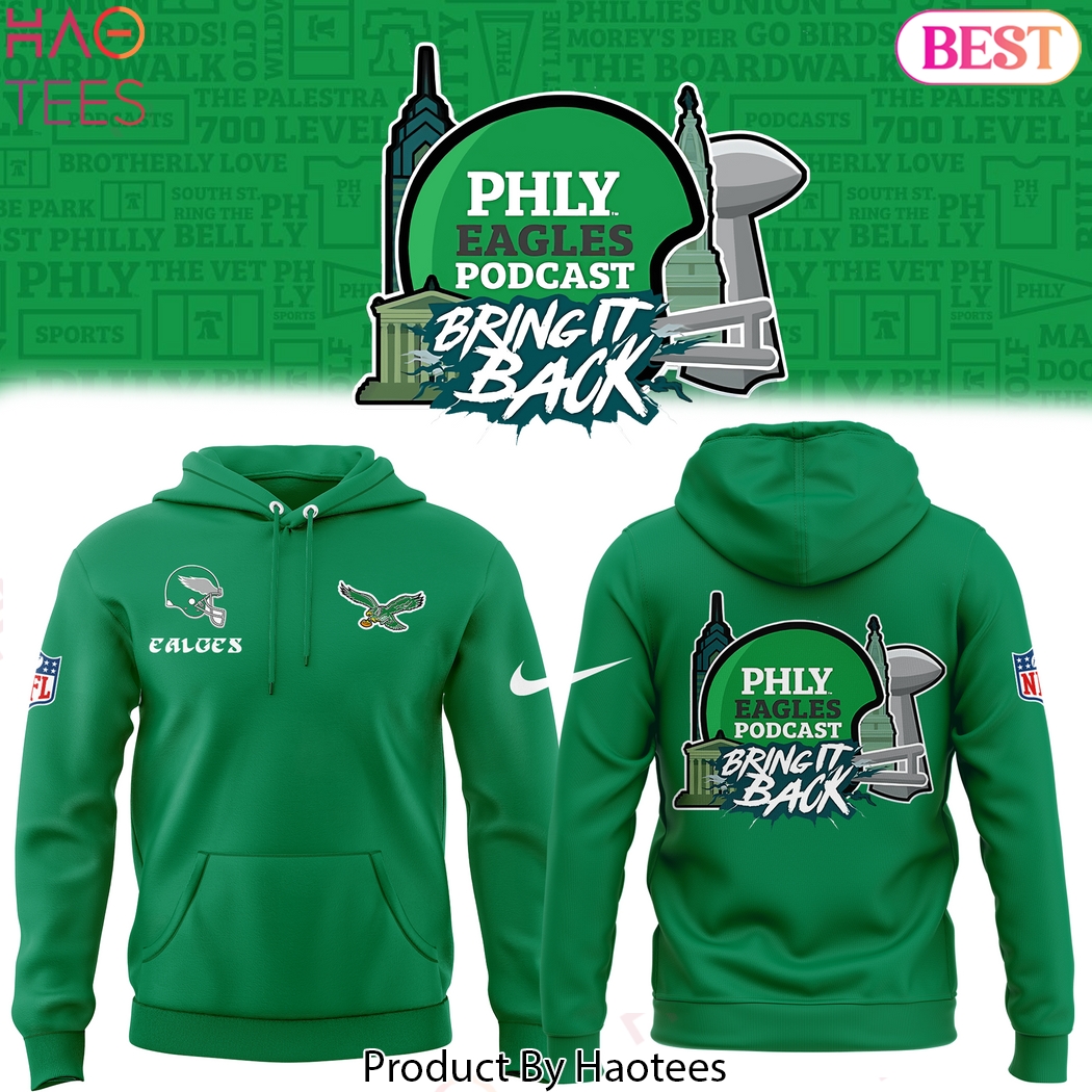 Philadelphia Eagles Podcast Bring It Black Design Hoodie Philadelphia Eagles Podcast Bring It Black Design Hoodie