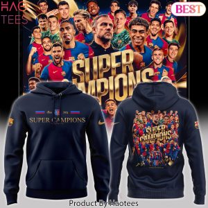 Supercopa De Espana Campions FC Barcelona Design Hoodie