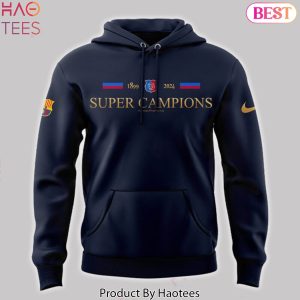 Supercopa De Espana Campions FC Barcelona Design Hoodie