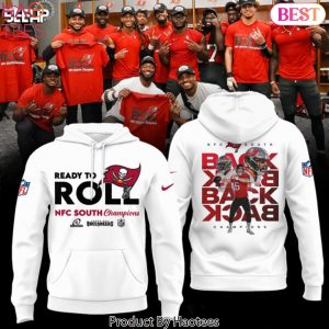 Tampa Bay Buccaneers Ready To Roll NFC South Champions Design Hoodie – White