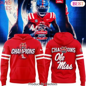 Taxslayer Gator Bowl Champions Ole Miss Rebels Design Hoodie