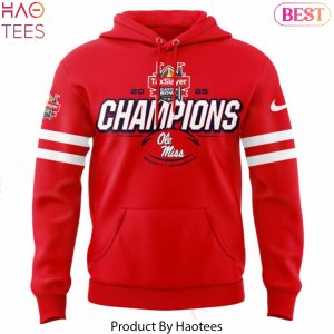 Taxslayer Gator Bowl Champions Ole Miss Rebels Design Hoodie