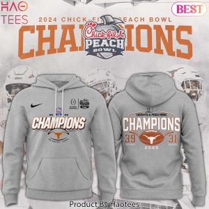 Texas Longhorns College Football Playoff Peach Bowl Champions Design Hoodie
