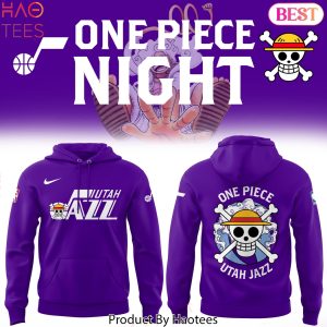 Utah Jazz x One Piece Nigh Design Design Hoodie