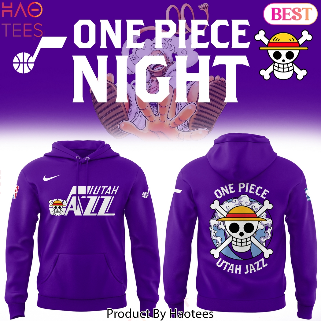 Utah Jazz x One Piece Nigh Design Design Hoodie Utah Jazz x One Piece Nigh Design Design Hoodie