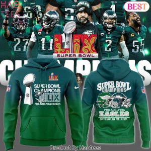 2025 Philadelphia Eagles Super Bowl LIX Champions Design Hoodie