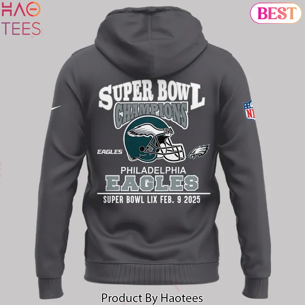 2025 Philadelphia Eagles Super Bowl LIX Champions Special Hoodie - Grey 2025 Philadelphia Eagles Super Bowl LIX Champions Special Hoodie - Grey
