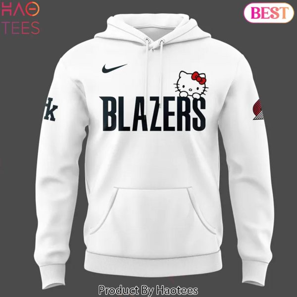 2025 Portland Trail Blazers x Hello Kitty Design Hoodie