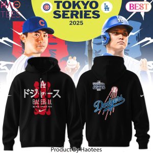 2025 Tokyo Series Tour Los Angeles Dodgers Design Hoodie – Black