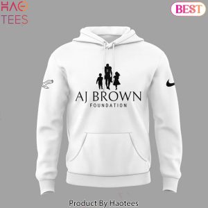 AJ Brown Foundation Philadelphia Eagles Design Hoodie – White