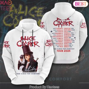 Alice Cooper Too Close For Comfort Signature Design Hoodie
