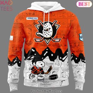 Anaheim Ducks x Peanuts 75th Anniversary Design Hoodie