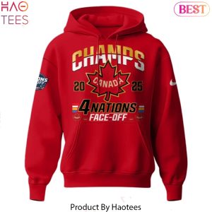 Canada 2025 4 Nations Face Off Champions Signature Design Hoodie