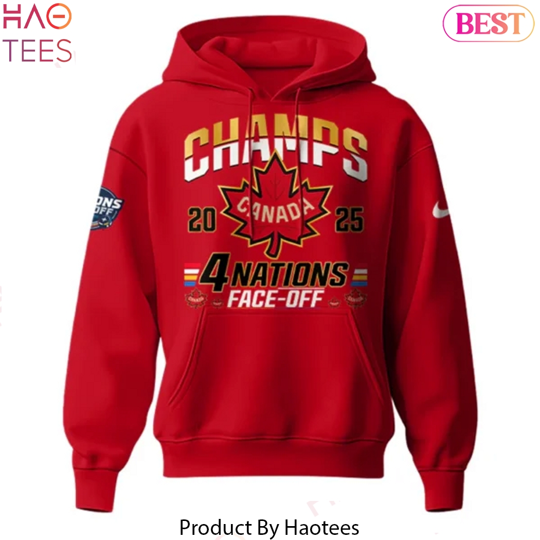 Canada 2025 4 Nations Face Off Champions Signature Design Hoodie Canada 2025 4 Nations Face Off Champions Signature Design Hoodie